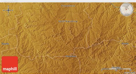 Physical 3D Map of Heilbron