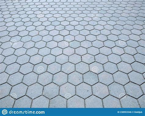 Hexagonal Concrete Blocks Pattern Royalty Free Stock Photography