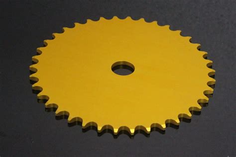 Sprocket Rear T Blank Aluminium Gold Jap Uk Ltd