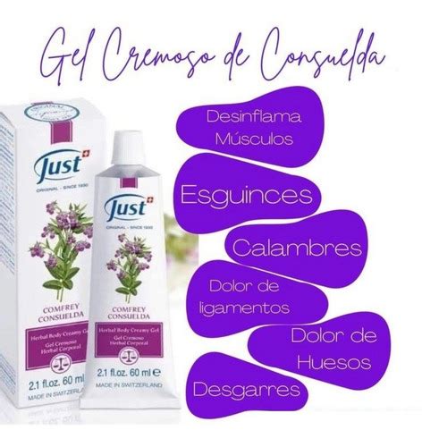 Gel Cremoso De Consuelda Just Env O Cuotas Sin Inter S