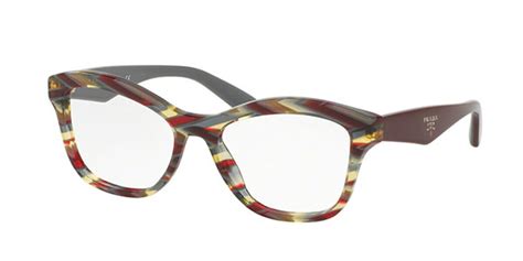 Prada Pr 29rv Vap1o1 Eyeglasses In Burgundy Smartbuyglasses Usa