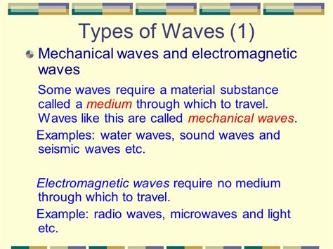 Examples Of Mechanical Waves