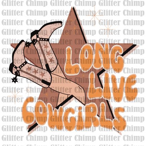 Uvdtf Long Live Cowgirls 1 Glitter Chimp