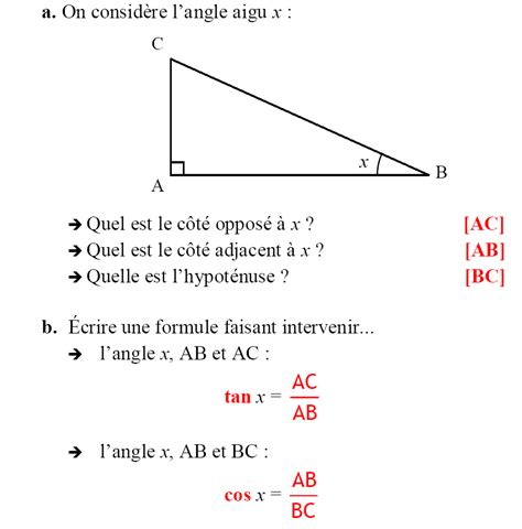 Devoir Maison De Math 3eme Trigonométrie Corrigé Ventana Blog