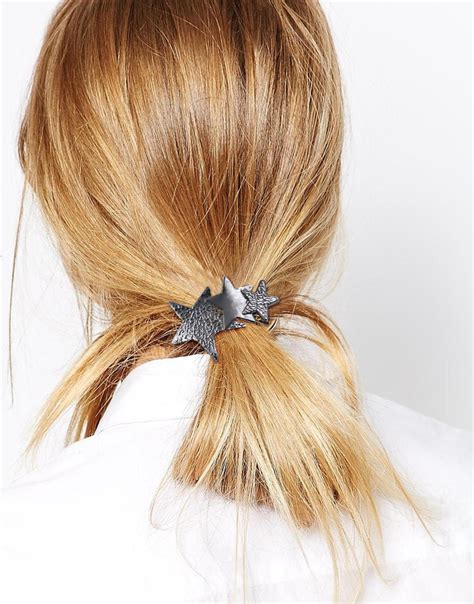 Black Star Hair Tie Black Hair Tie Women By Seablueboutiqueacc