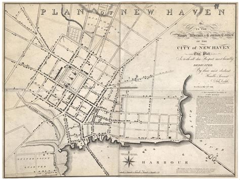 A Rare And Remarkable New Haven Map With Yale Prominently Featured