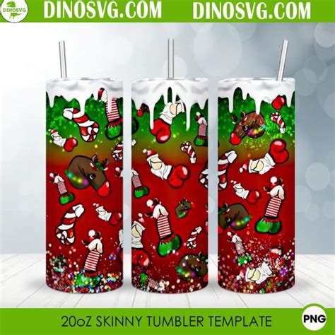 Naughty Christmas Oz Straight Tumbler Wrap Funny Christmas Tumbler