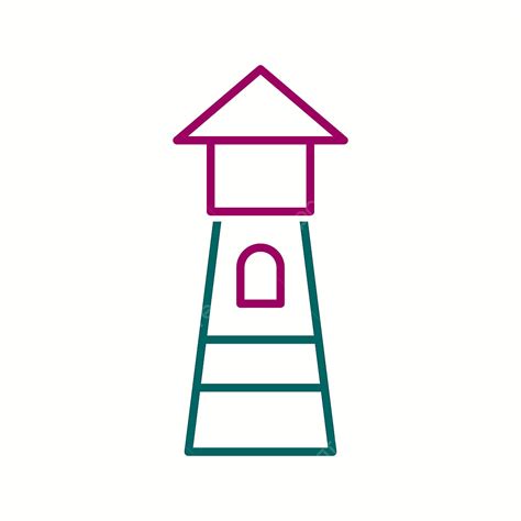 Lighthouses Clipart Vector Beautiful Lighthouse Vector Line Icon Line