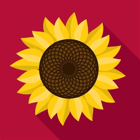 Icono De Girasol Ilustraci N Plana Del Icono De Vector De Girasol Para