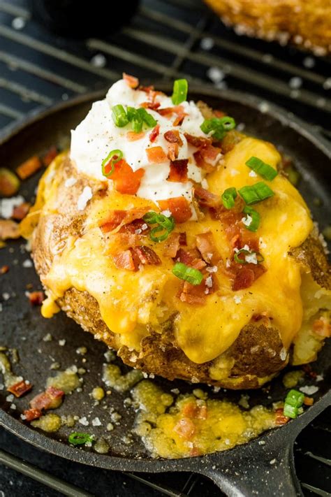 How To Make Oven Baked Potatoes With Crispy Skin Oh Sweet Basil