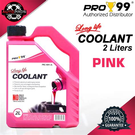 Pro Long Life Radiator Coolant Pink Liters Ready To Use Lazada Ph