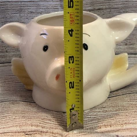 Pier Dining Pier Imports Flying Pig Mug Hand Painted Dolomite