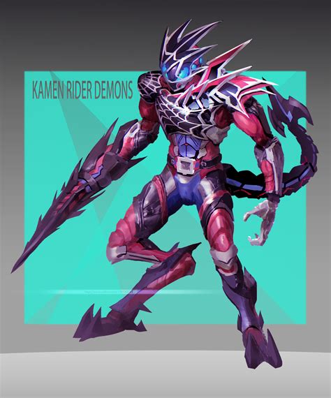 Kamen Rider Demons Kamen Rider And 1 More Drawn By Rcj Danbooru