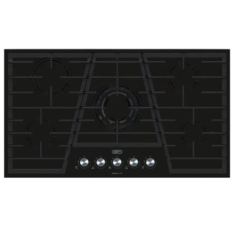 Defy Gas Hob 5 Burner 900mm On Glass Buy Online Bargains