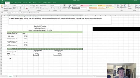 Process Costing Weighted Average Method Cost Accounting Tutorial 30