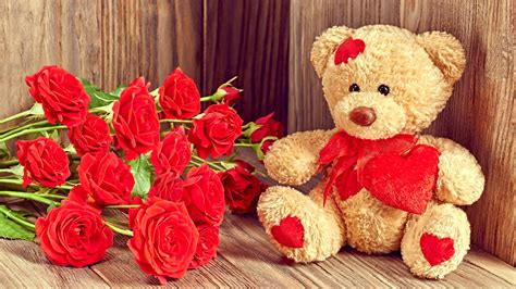 Cute And Romantic Wallpaper With Teddy Bear Images Download Hd