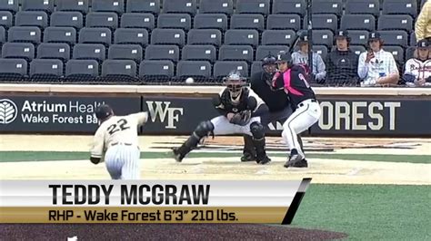 Teddy McGraw RHP Wake Forest 2023 MLB Draft Prospect YouTube