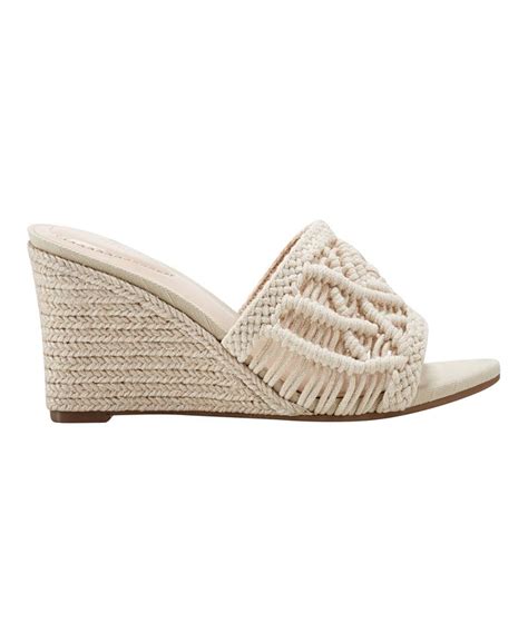 Bandolino Womens Andrrea Espadrille Crochet Wedge Sandals Macys