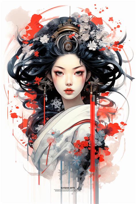 The Sad Geisha By Elysekh On Deviantart