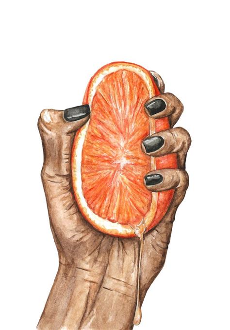 Orange Juice Hand Squeeze Orange Stock Illustrations 200 Orange Juice