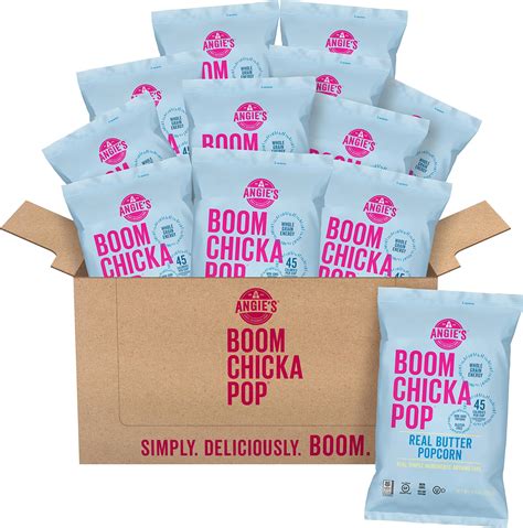 Angies Boom Chicka Pop Microwave Real Butter Popcorn Pack