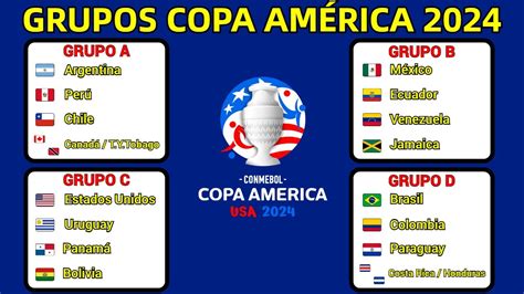 AsÍ Quedaron Definidos Los Grupos Para La Copa AmÉrica 2024 Youtube