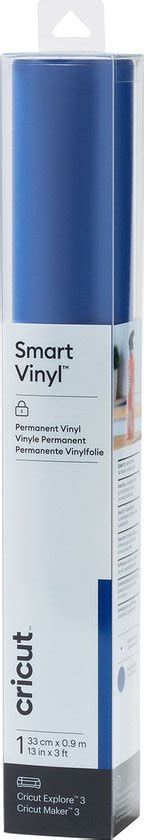 Cricut Smart Vinyl Permanent 33x91cm 1 Sheet Blue Bol