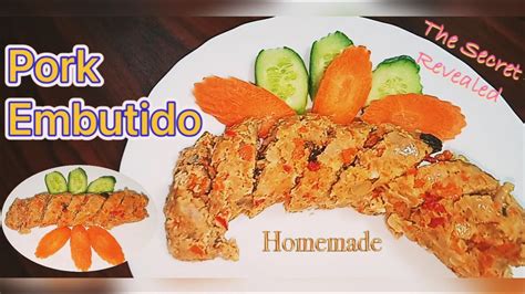 Pork Embutido How To Make Embutido The Secret Revealed Steamed Filipino Meatloaf Youtube