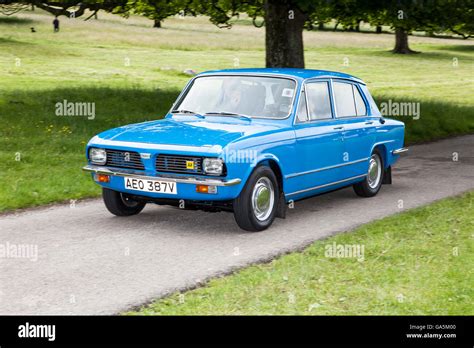 Blue 1980 80s Triumph Dolomite 1300 At Leighton Hall Classic Car Rally