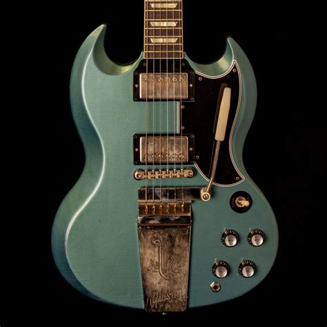 Gibson Sg Standard 1964 Maestro Vibrola Antique Pelham Blue Murphy Lab