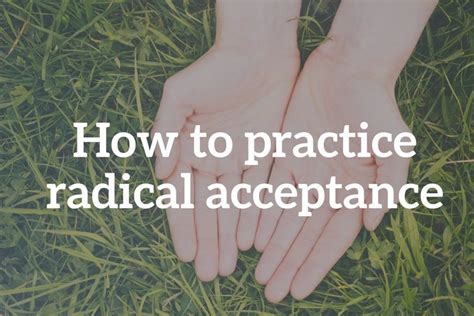 Learn How To Practice Radical Acceptance San Francisco Therapy