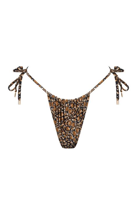 Ophelia High Argentina Reversible Bikini Bottom Black Peacock X Leop