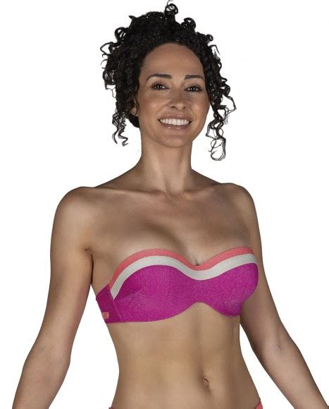 Top Bikini Bandeau Con Copa Santorini Bikini Bikini