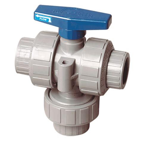 Plast O Matic Tmbv Series Cpvc Three Way Ball Valve With Ptfe Seats