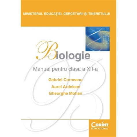 Biologie Manual Pentru Clasa A Xii A Editura Corint