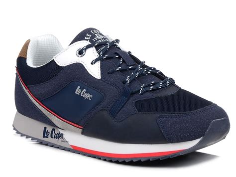 Buty męskie sportowe lekkie granatowe wkładka memory Lee Cooper 2332M