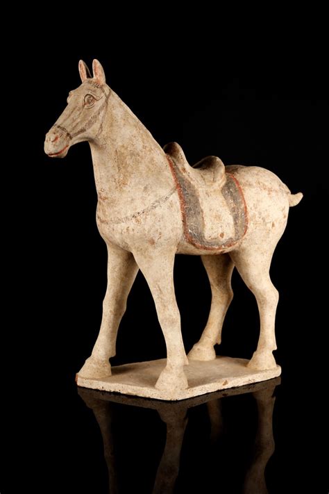 Cavallo In Terracotta Dipinta Cina Tang Ix Secolo Arte Cinese