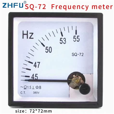 Sq 72 45 55hz Frequency Panel Meter 1 5 Accuracy Class Pointer Type Analog Panel Hertz