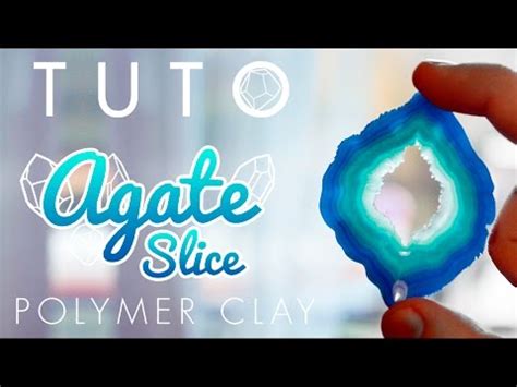 Tuto Imitation Agates Polymer Clay Faux Agate Slice Youtube