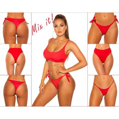 Comprar Top bikini ajustable rojo Diseña tu bikini