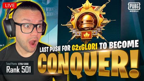 Live Es Pubg Mobile Last Day Rank Push To Reach Conquer