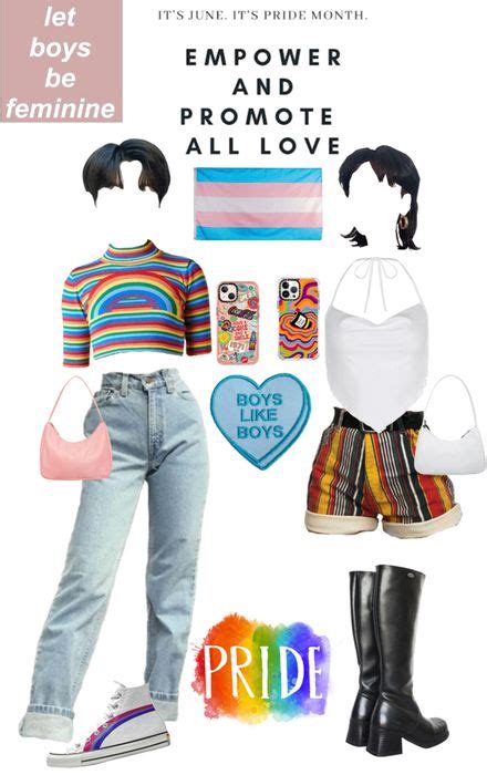 Happy Pride Month 🏳️‍🌈🏳️‍⚧️ Outfit Shoplook Lgbtq Outfit Pride Outfit Outfits