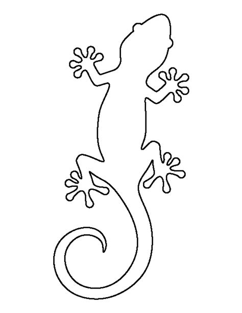 Printable Gecko Template