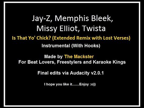 Jay Z Memphis Bleek Missy Twista Is That Yo Chick Remix And Lost