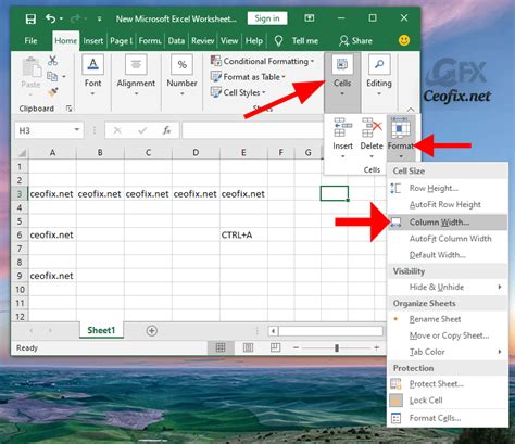 How To Change Column Width In Excel