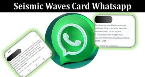 Updated Seismic Waves Card Whatsapp Alert Unraveling The Truth And