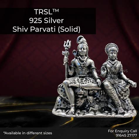 Shiv Parvati Silver Murti At Rs 110 Silver Idol In Agra ID