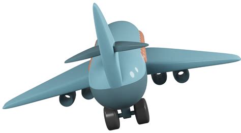 3D model of an airplane children's toy on transparent background 27787146 PNG