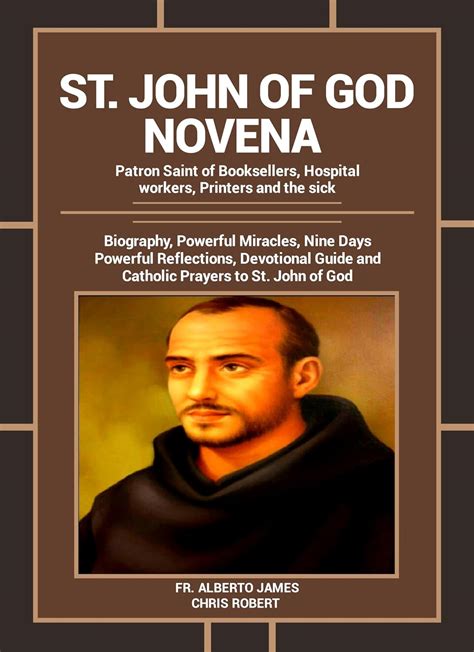 St John Of God Novena Patron Saint Of Booksellers Hospital Workers