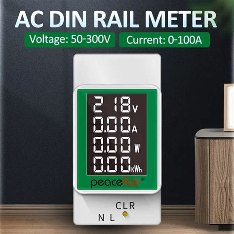 Compteur d énergie à Rail Din électronique Kwh ampèremètre